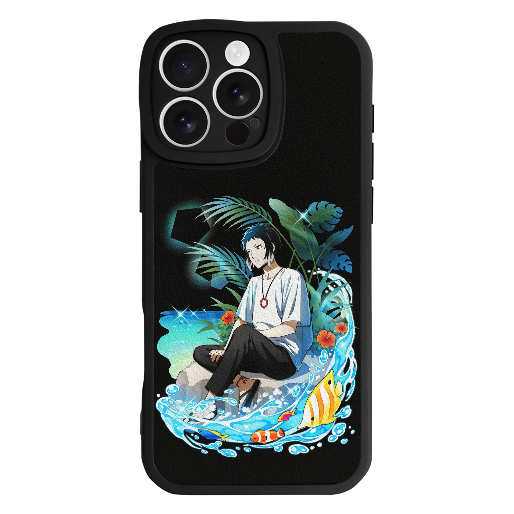 （画像用） 文豪ストレイドッグス Bungo Stray Dogs 【iPhone 16シリーズ対応】シリコンスマホケース（レザー調） 材質：シリコン